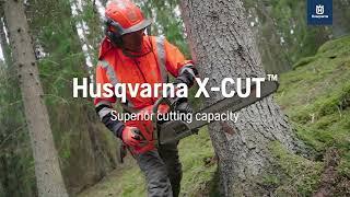 Superior cutting capacity Husqvarna X-CUT™ chains