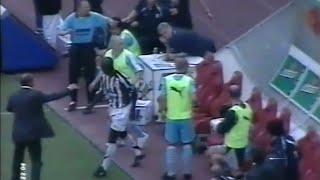 Lilian Thuram Pushes Lazios Bench Over