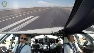 A320 Kiss Landing in Tenerife with Pilots View AirClips