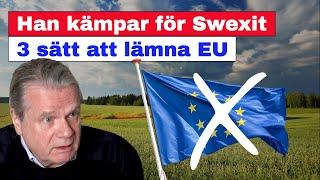 Han kämpar för Swexit – 3 sätt att lämna EU