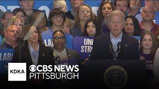 President Joe Biden Vice President Kamala Harris campaign in Pittsburgh on Labor Day