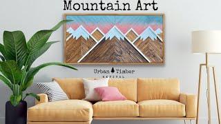 DIY Wood Mountain Art