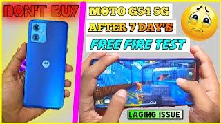 MOTO G54 5G FREE FIRE TEST AFTER 7 DAYSmoto g54 5g free fire gameplay + Battery Drain Test.UNBOXING