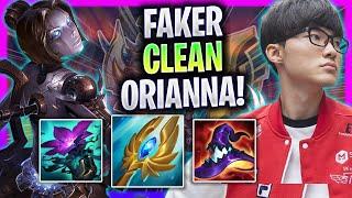 FAKER IS SO CLEAN WITH ORIANNA - T1 Faker Plays Orianna Mid vs Aurelion Sol  Season 2024