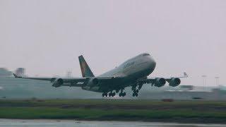 Loud Boeing 747-400 Takeoff Lufthansa