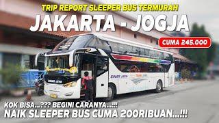 CUMA 200RIBUAN... Naik Sleeper Bus Jakarta Jogja Murah Banget