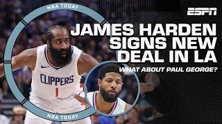 James Harden to sign 2-year$70M deal to STAY WITH CLIPPERS  What about Paul George?  NBA Today