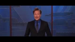 conan o’brien joking about  throwing shade at jay leno for 6 minutes straight