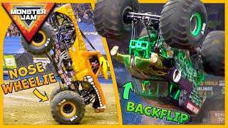 Monster Truck Driver Shows HOW TO Pull Off Stunts  Backflips Wheelies Donuts & MORE