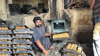 How to Make Burger Bun in Commercial Style  Soft Burger Bun Making in Baking Factory of Pakistan