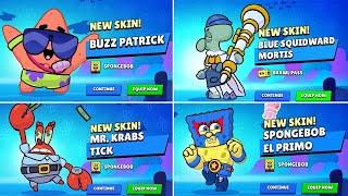 All SpongeBob Skins Unlock Animation Pins Icons & Spray