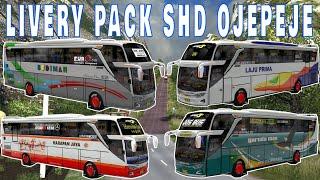 Livery AKAP  Bus JB3 SHD Pack Ojepeje - ETS2 v1.30 Mod Free Indonesia