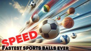SPEED COMPARISON 3D Fastest Sports Balls Ever