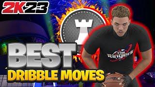 BEST DRIBBLE MOVES IN NBA 2K23 FASTEST DRIBBLE MOVES AND GLITCHY TELEPORT MOVE ON 2K23 