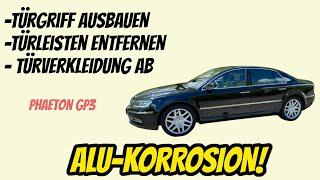 VW Phaeton ALU-KOROSSION  Türgriff Türleisten & Türverkleidung ausbauen