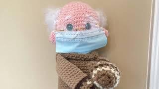 Bernie Sanders Sitting Mittens Crochet Amigurumi. Feel the Bern