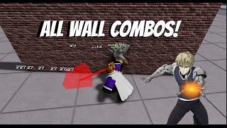 All Characters Wall Combos - Roblox The Strongest Battlegrounds