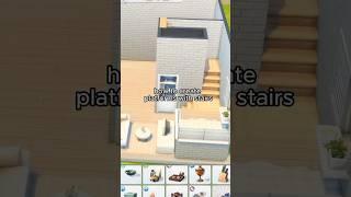 The Sims 4 How to create stairs - Tips and Ideas #stopmotion #build #thesims4 #shorts