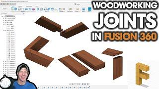 Fusion 360 for Woodworkers Part 3 - Creating Common WOODWORKING JOINTS in Autodesk Fusion 360