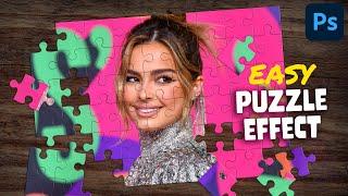 How To Make a Puzzle from a Photo  Photoshop Tutorial - Jigsaw Puzzle Effect