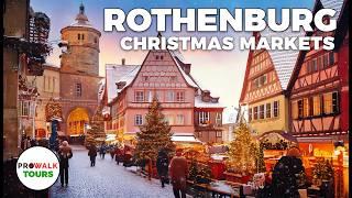 Experience the Rothenburg ob de Taubers Christmas Market in 4K HDR - Reiterlesmarkt