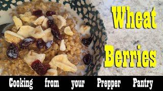 Cooking Wheat Berries from your Prepper Pantry  Hearty Breakfast