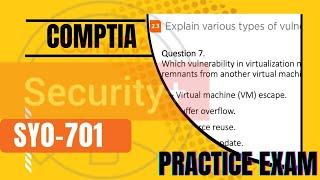 CompTIA Security+ SY0-701 Practice test OBJ 2.3