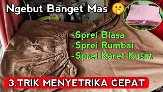 Cara Menyetrika Sprei Rumbai Cepat Rapi-RAHASIA LAUNDRY