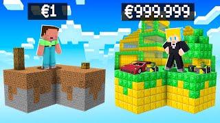 Billy 1€ vs Ukri 999.999€ SKYBLOCK Bau Challenge in Minecraft