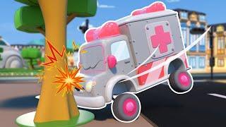 Oh no Robot Ambulance has an ACCIDENT  Road Safety Tips for Kids