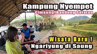 Kampung Nyempet Cimaung Bandung Selatan  Wisata Pedesaan Ngariyung di Saung Sawah Terasering