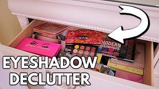 EYESHADOW DECLUTTER GETTING RID OF MAKEUP I DONT USE  JuicyJas