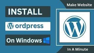 Install Wordpress on Windows using MAMP  Make website using Wordpress in a minute