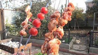 How to cook chicken kebab on comfire?  Kebab recipes  Azerbaijani cuisine