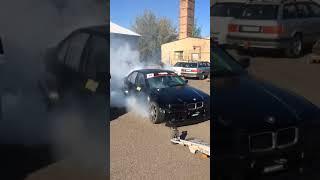 BMW M54 turbo pure sound burnout