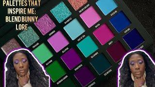 Unleashing my creativity with the palettes that inspire me Vibrant makeup look Blend  Bunny Lure