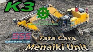 PT.BSS  Penerapan cara menaiki unit dgn metode 3 titik tumpu