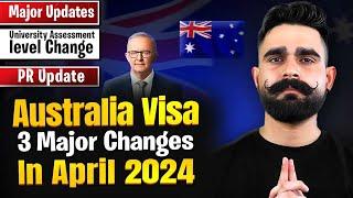 Australia  Visa New Update  3 Major Changes in April 2024  Big News