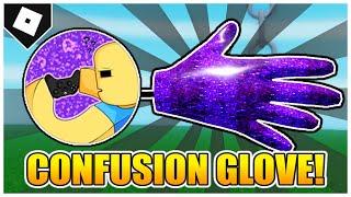 Slap Battles - How to get CONFUSION GLOVE + WHAT BADGE ROBLOX