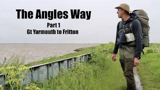 Angles Way Long Distance Trail.  Part 1 - Gt Yarmouth to Fritton.  Woodland Tarp and Bivi Wild Camp.