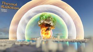 Hiroshima Bomb in New York -Desctruction Comparison-