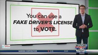 VERIFY No you cant use a fake Drivers License to vote