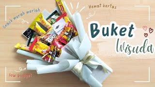 DIY Buket Wisuda Snack Murah Meriah - Gift Wisuda  Wrapping Bouquet Snack