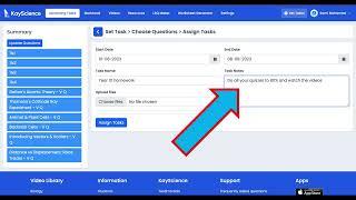 How To Set Students Tasks & Check Completion on KayScience