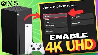 How to Get 4k on XBOX Series XS