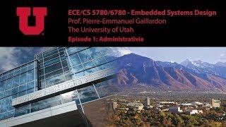 Embedded Systems - E01 - Administrativia