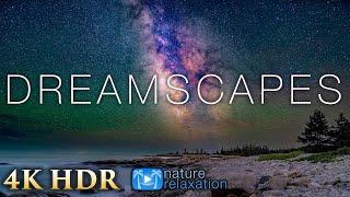4K HDR FILM Dreamscapes Vibrant Timelapse + Aerial Nature Film w Music for Relaxation - 2 Hours