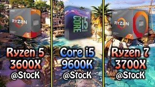 Ryzen 5 3600X vs Core i5 9600K vs Ryzen 7 3700X  PC Gameplay Benchmark 1080p and  1440p