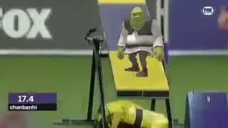 Shrek parkour meme