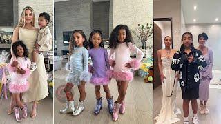 Stormi True Chicago & Dream Adorably Match at Kardashian Jenners Easter Brunch
